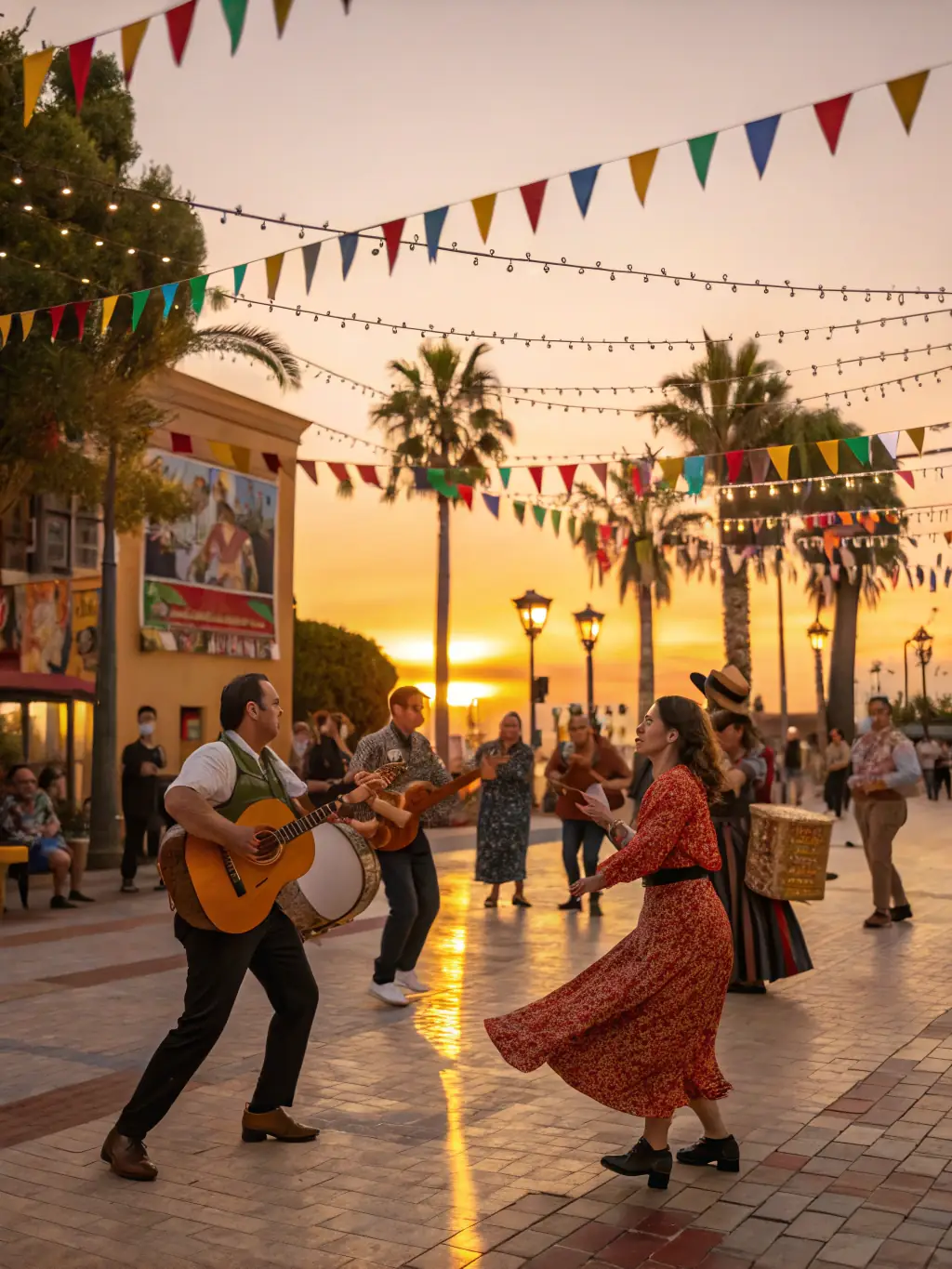 A vibrant photo of a cultural event organized by MAAYA SAASTAL, featuring traditional Mayan dances and music, celebrating and preserving Mayan heritage.