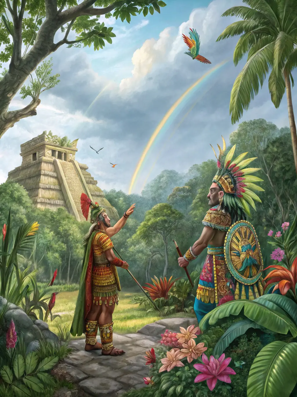 A photo of a cultural event showcasing Mayan traditions, highlighting the organization's commitment to cultural preservation.